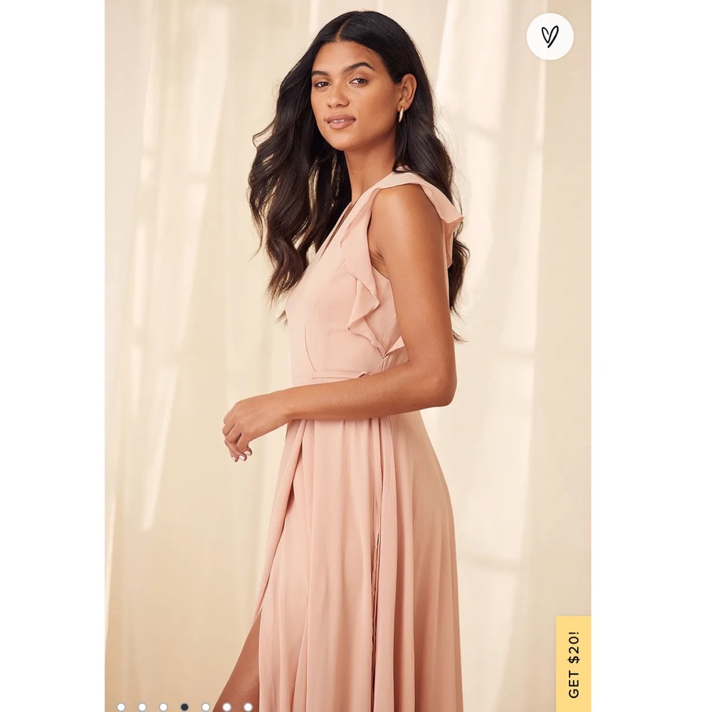 Blush Wrap Maxi Dress - Picture 4 of 5
